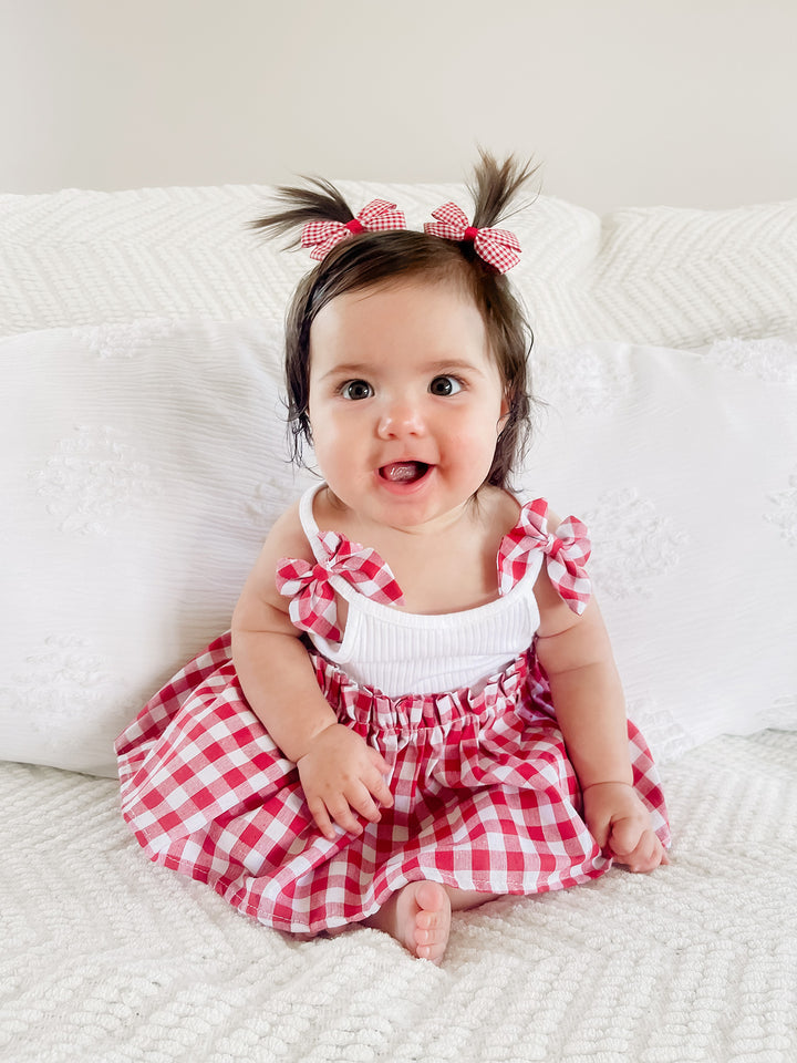 Gingham Giggles Romper