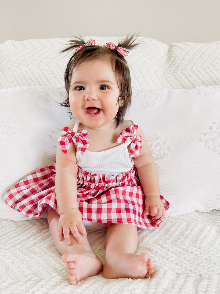 Gingham Giggles Romper