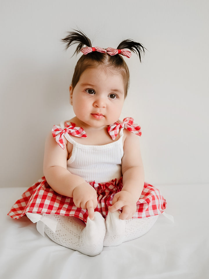 Gingham Giggles Romper
