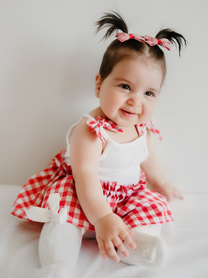 Gingham Giggles Romper