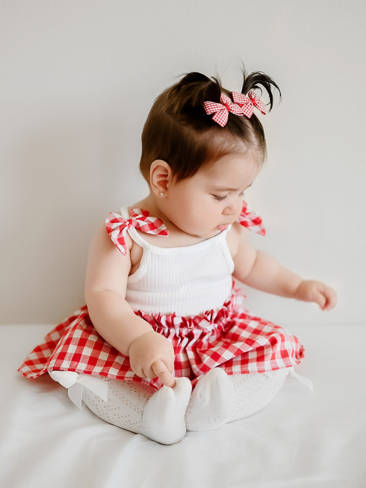 Gingham Giggles Romper