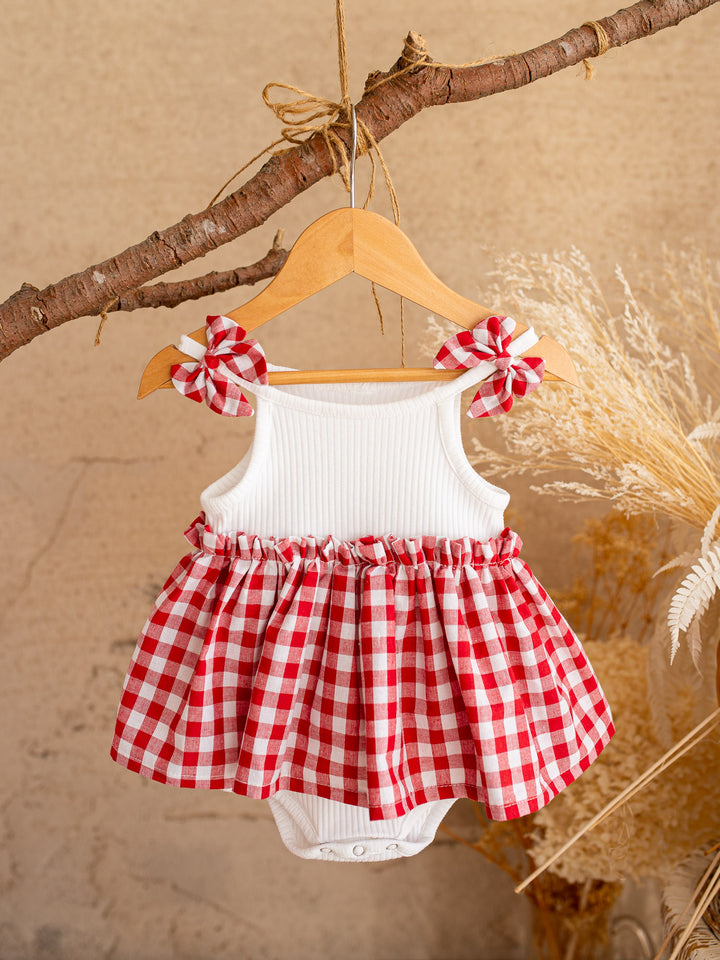 Gingham Giggles Romper