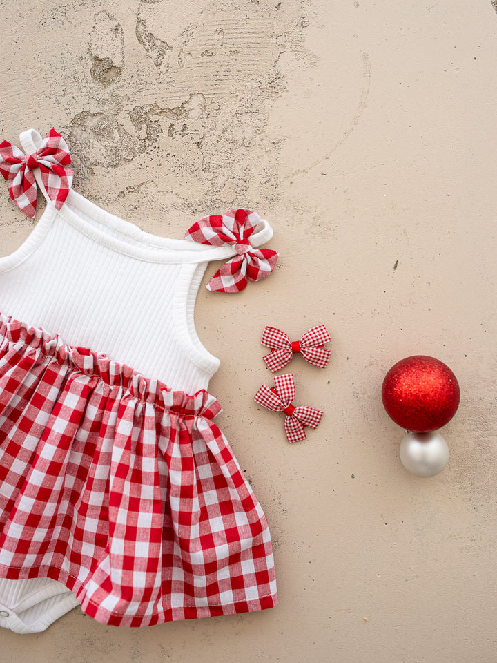 Gingham Giggles Romper