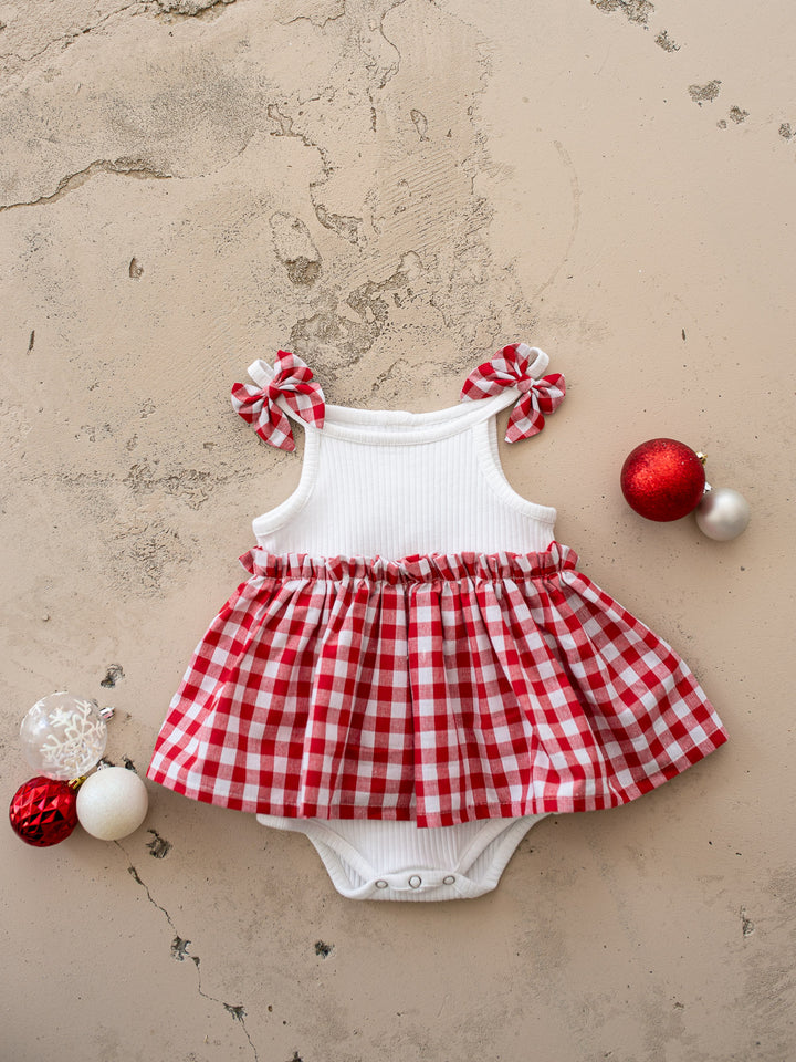 Gingham Giggles Romper