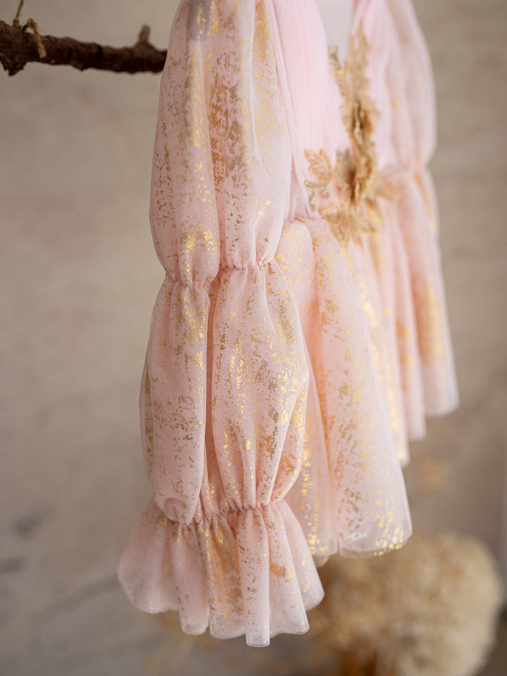 Sleigh All Day - Long Sleeve Pink Gold