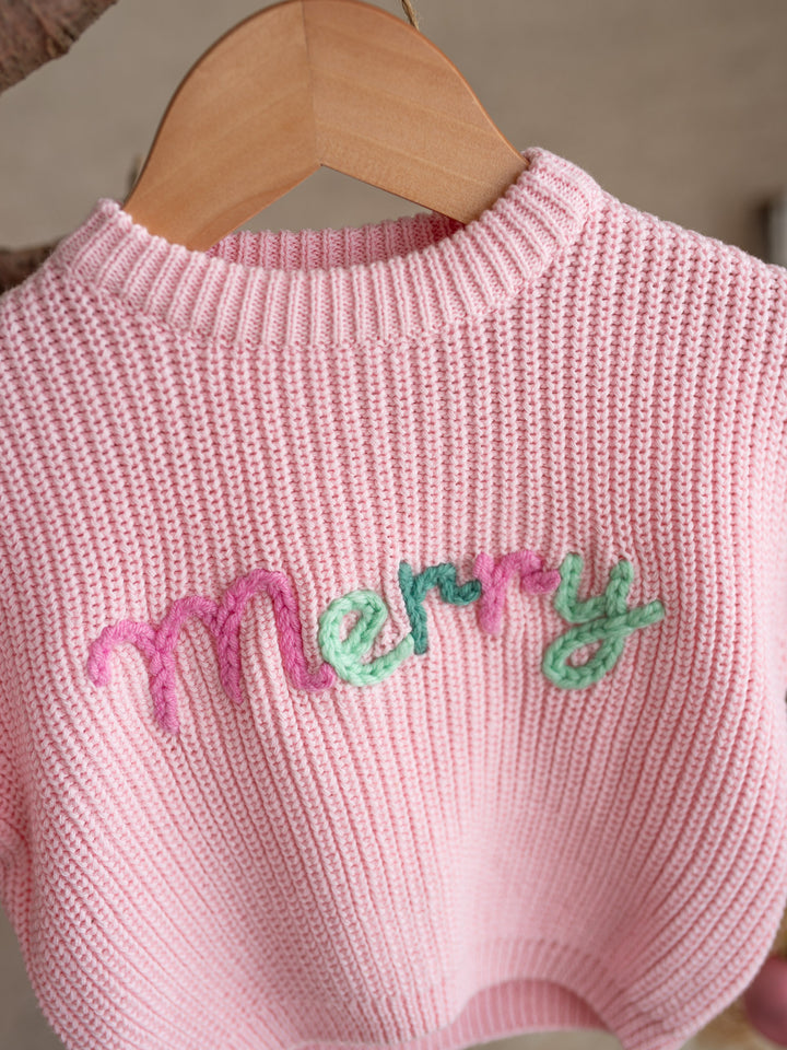 Merry Sweater - Baby Pink