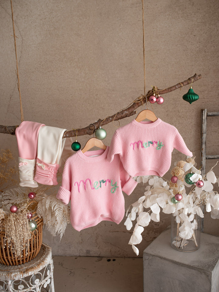 Merry Sweater - Baby Pink