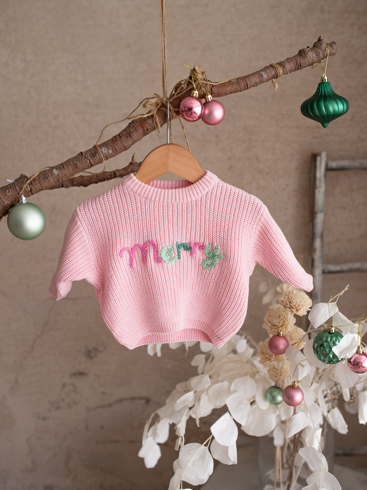Merry Sweater - Baby Pink