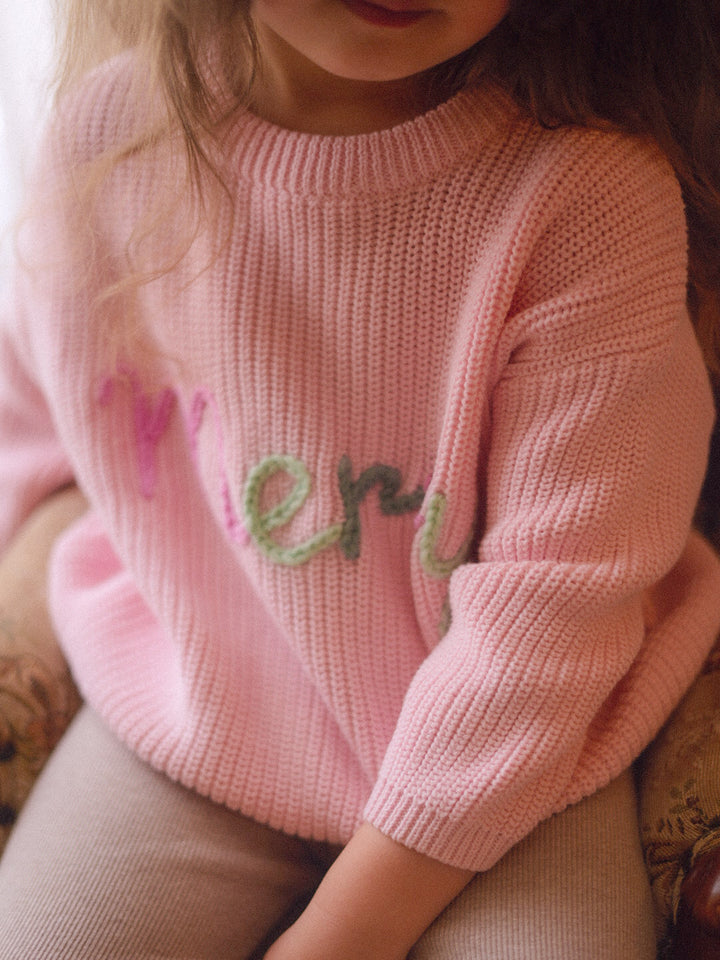 Merry Sweater - Baby Pink