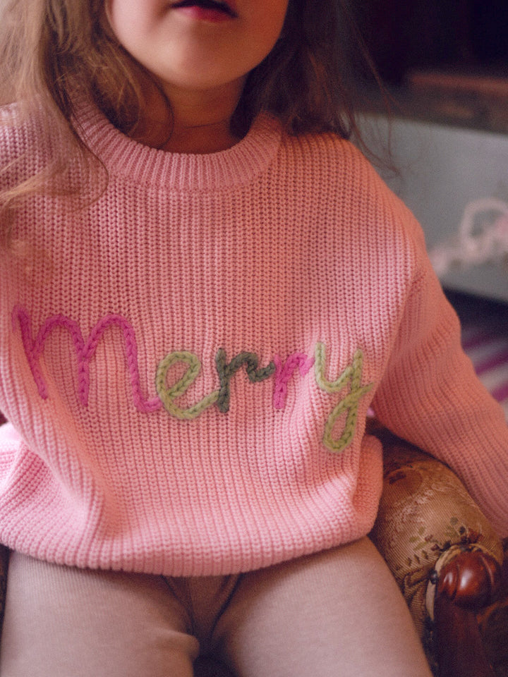 Merry Sweater - Baby Pink