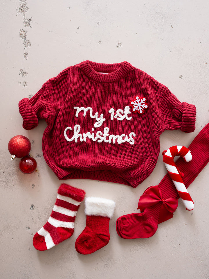 My 1st Christmas Sweater - Red