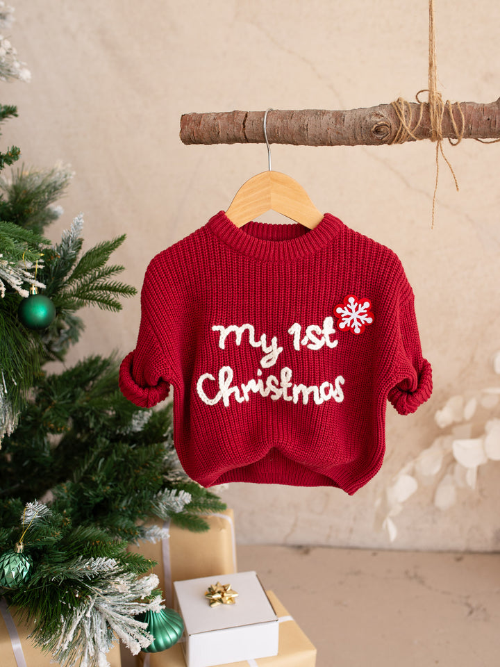 My 1st Christmas Sweater - Red