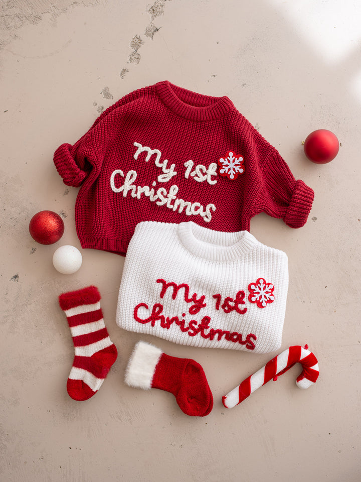 My 1st Christmas Sweater - Red