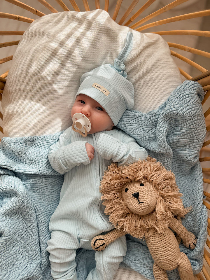 Forever Loved Rib Hat - Ice Blue