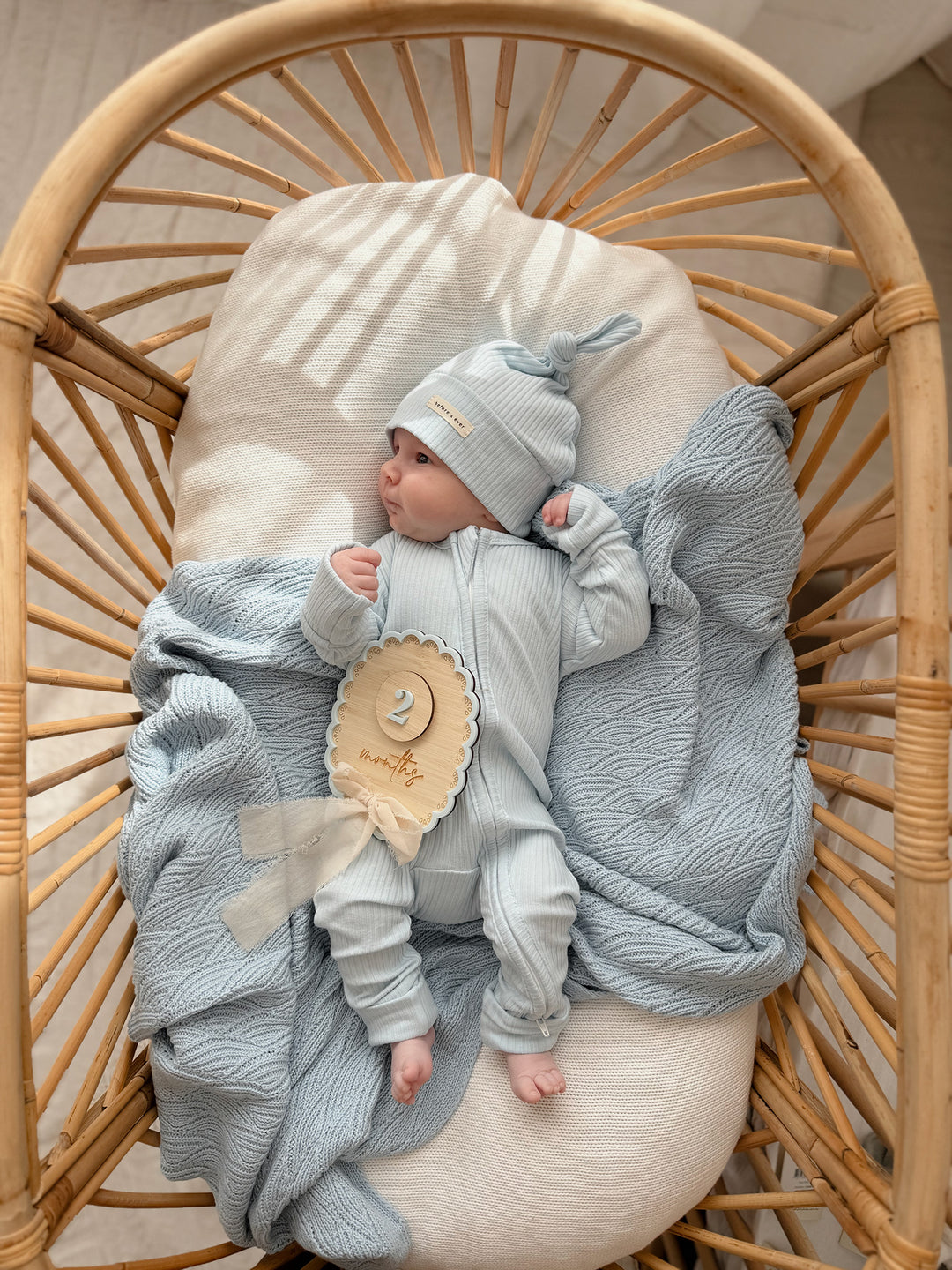 Forever Loved Onesie - Ice Blue For Boys