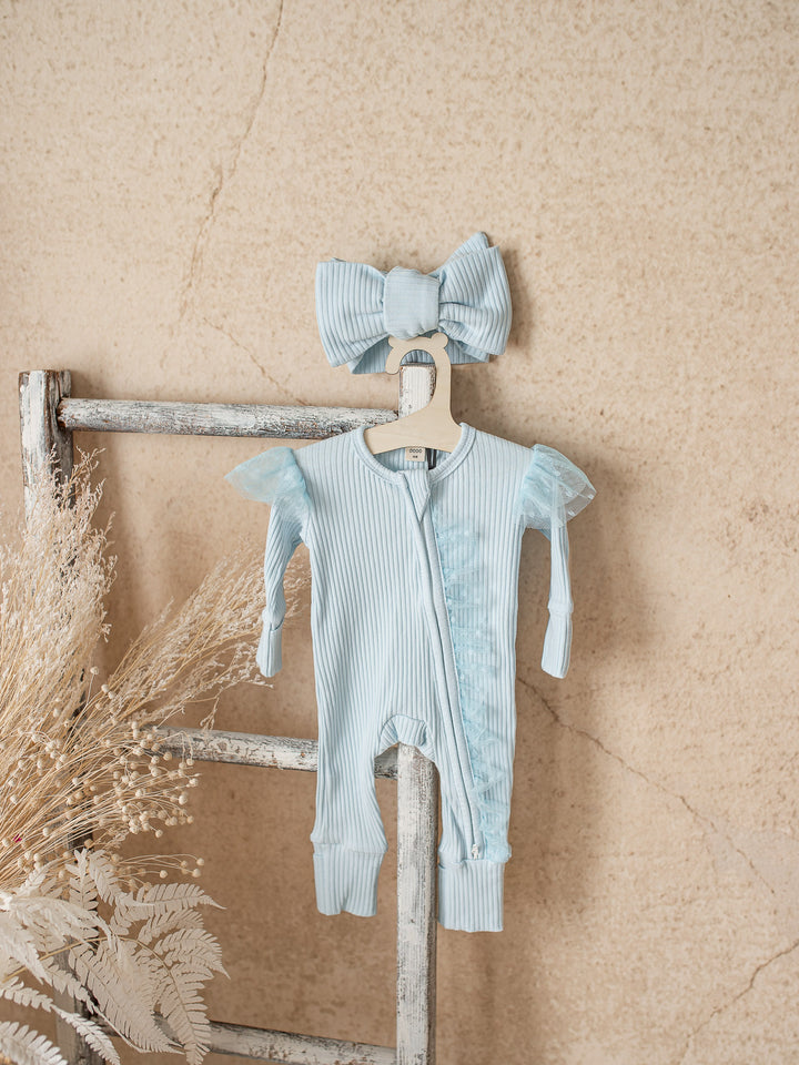 Forever Loved Onesie - Ice Blue For Girls