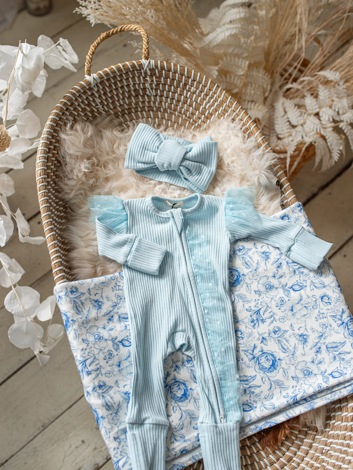 Forever Loved Onesie - Ice Blue For Girls