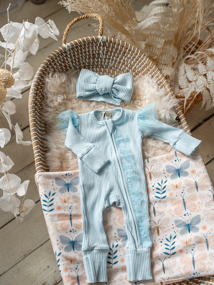 Forever Loved Onesie - Ice Blue For Girls