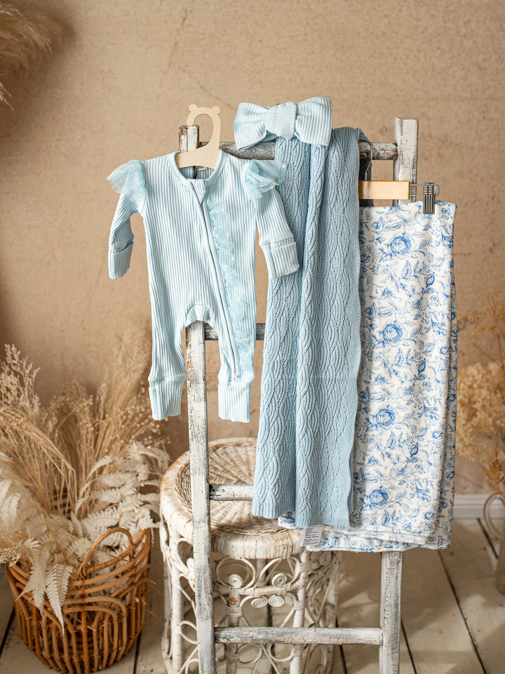 Forever Loved Onesie - Ice Blue For Girls