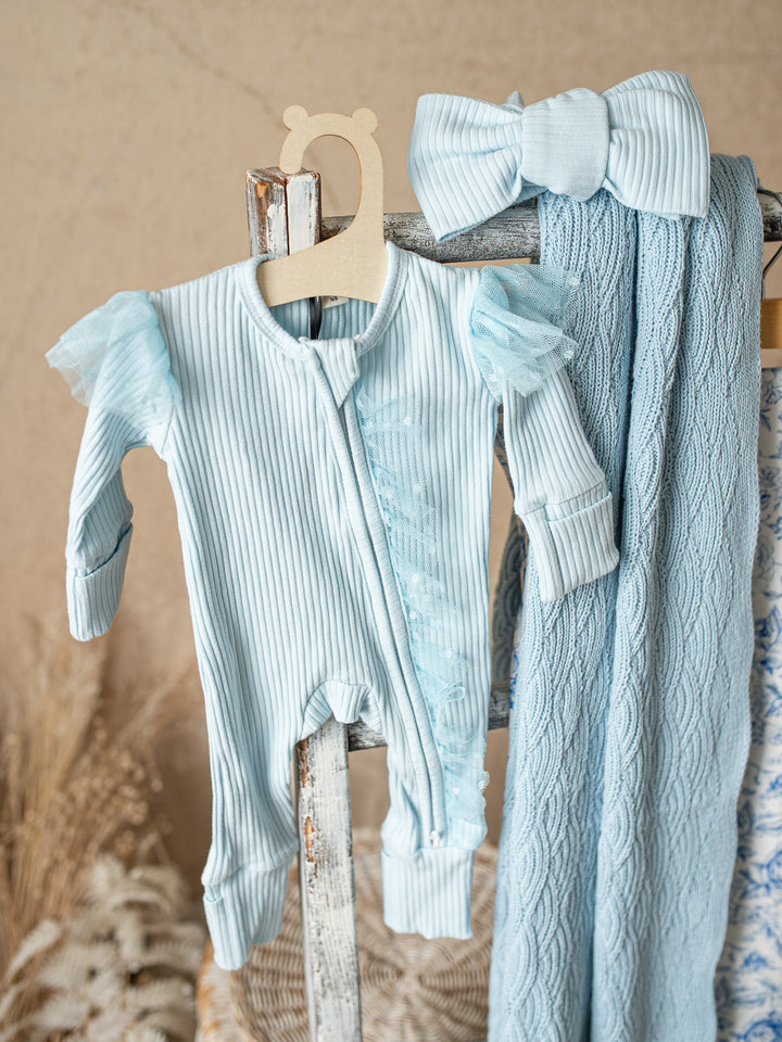 Forever Loved Onesie - Ice Blue For Girls