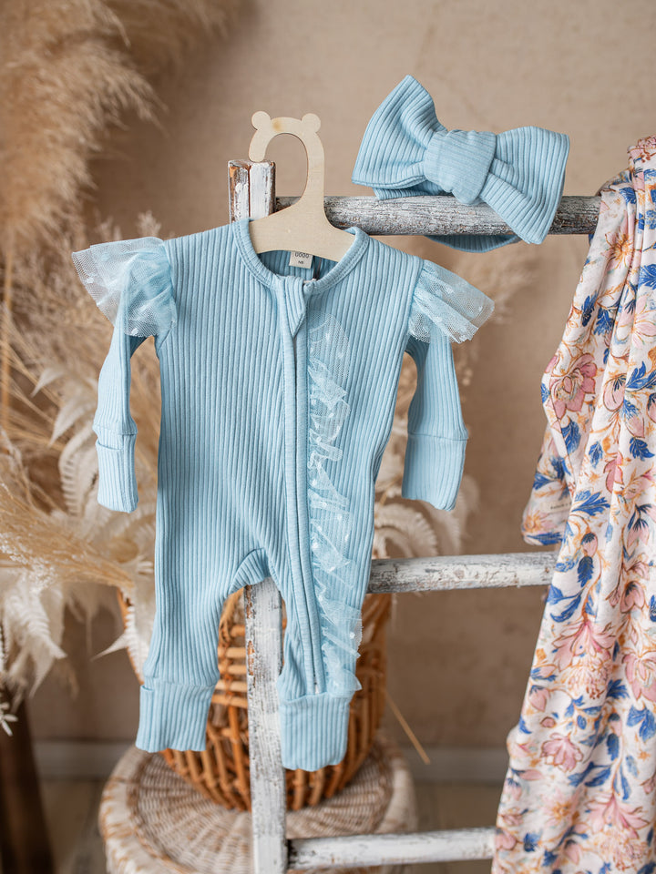 Forever Loved Onesie - Sky Blue For Girls