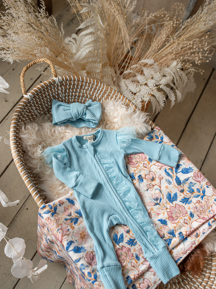 Forever Loved Onesie - Sky Blue For Girls