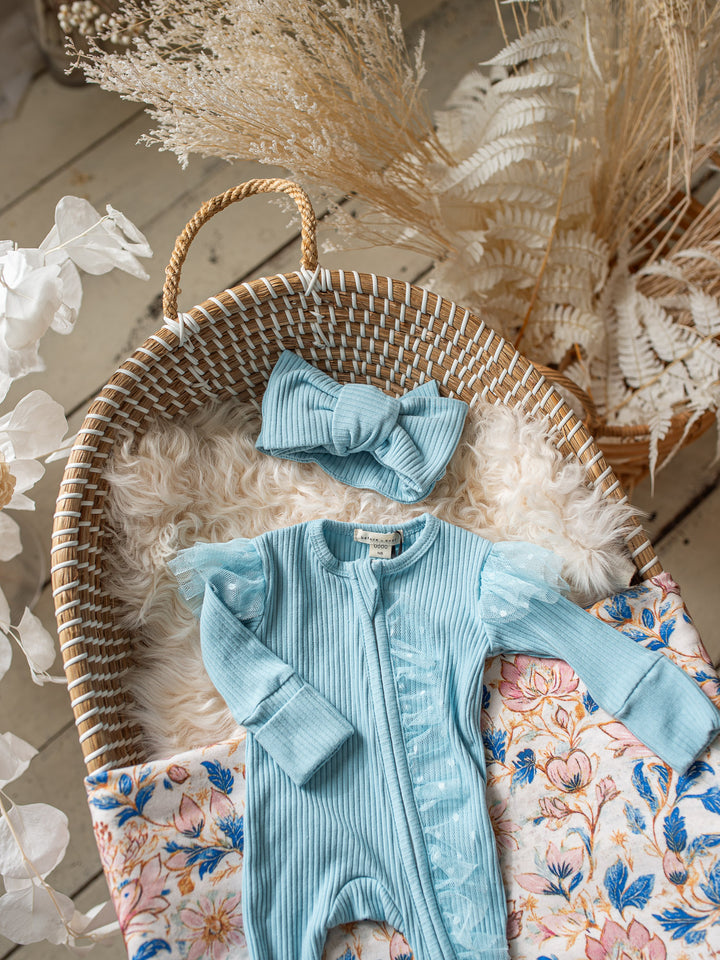 Forever Loved Onesie - Sky Blue For Girls