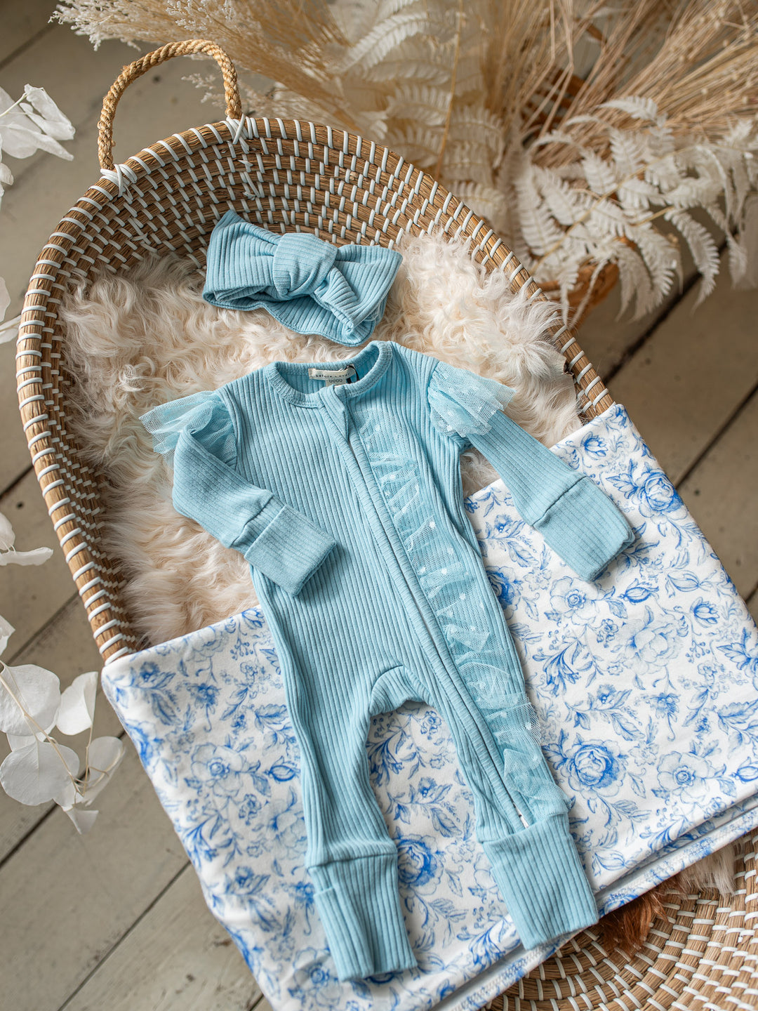 Forever Loved Onesie - Sky Blue For Girls