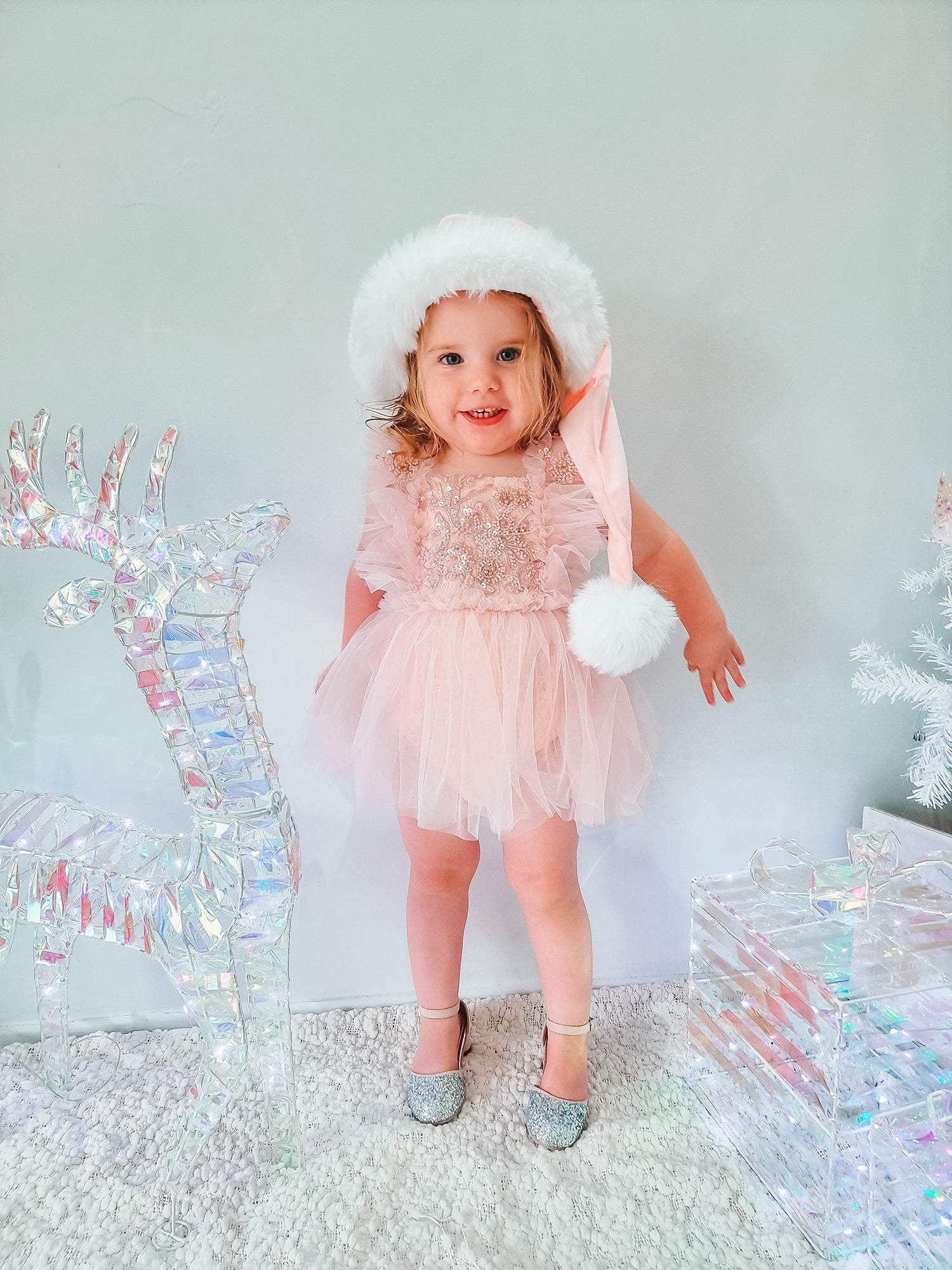 Baby Girl First Birthday Sequin Tutu Romper Dress, A Little Extra