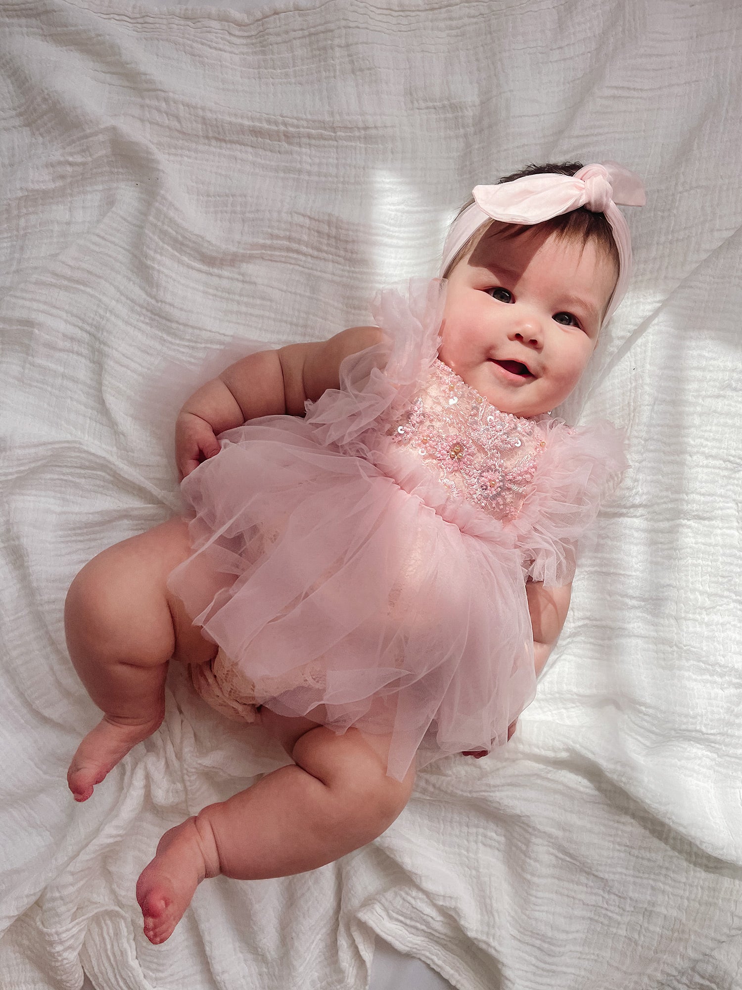 Baby Girl First Birthday Sequin Tutu Romper Dress, A Little Extra