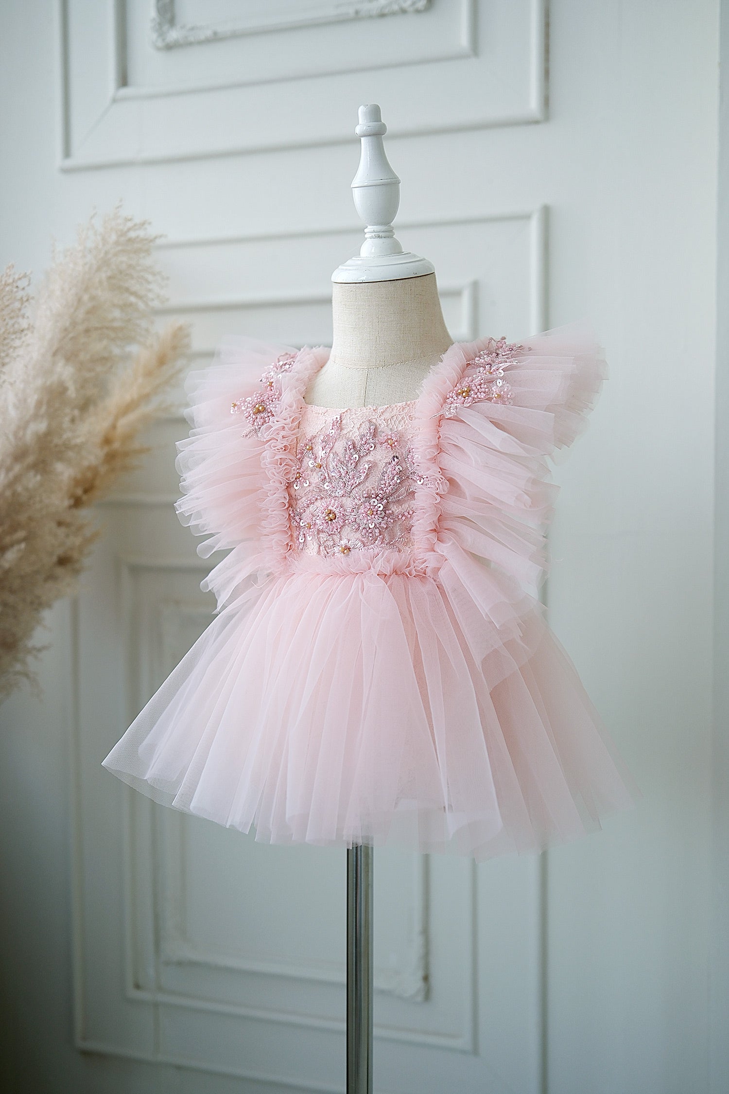 A Little Extra Pink Sequin Tutu Romper Dress | Before & Ever