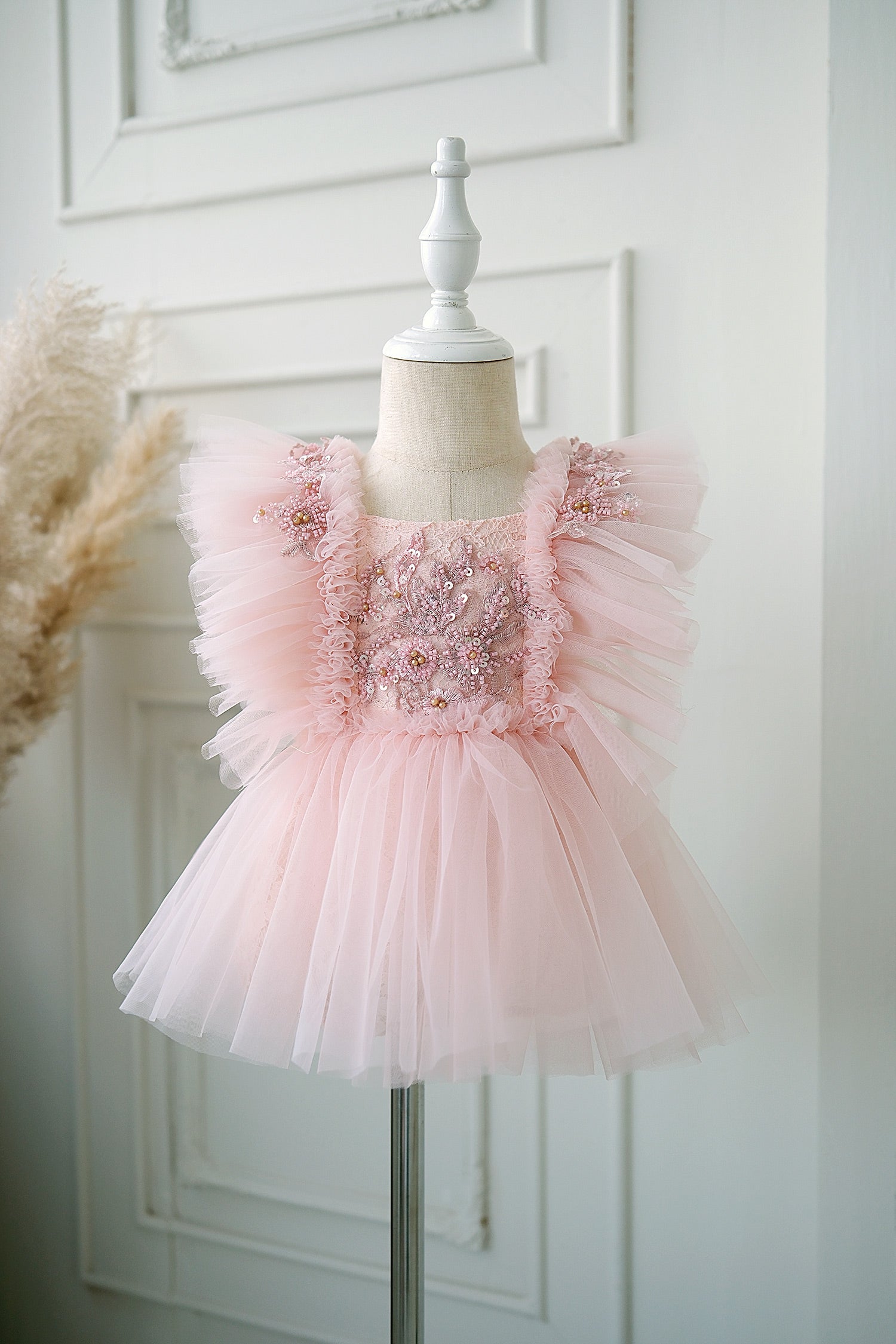 A Little Extra Pink Sequin Tutu Romper Dress | Before & Ever