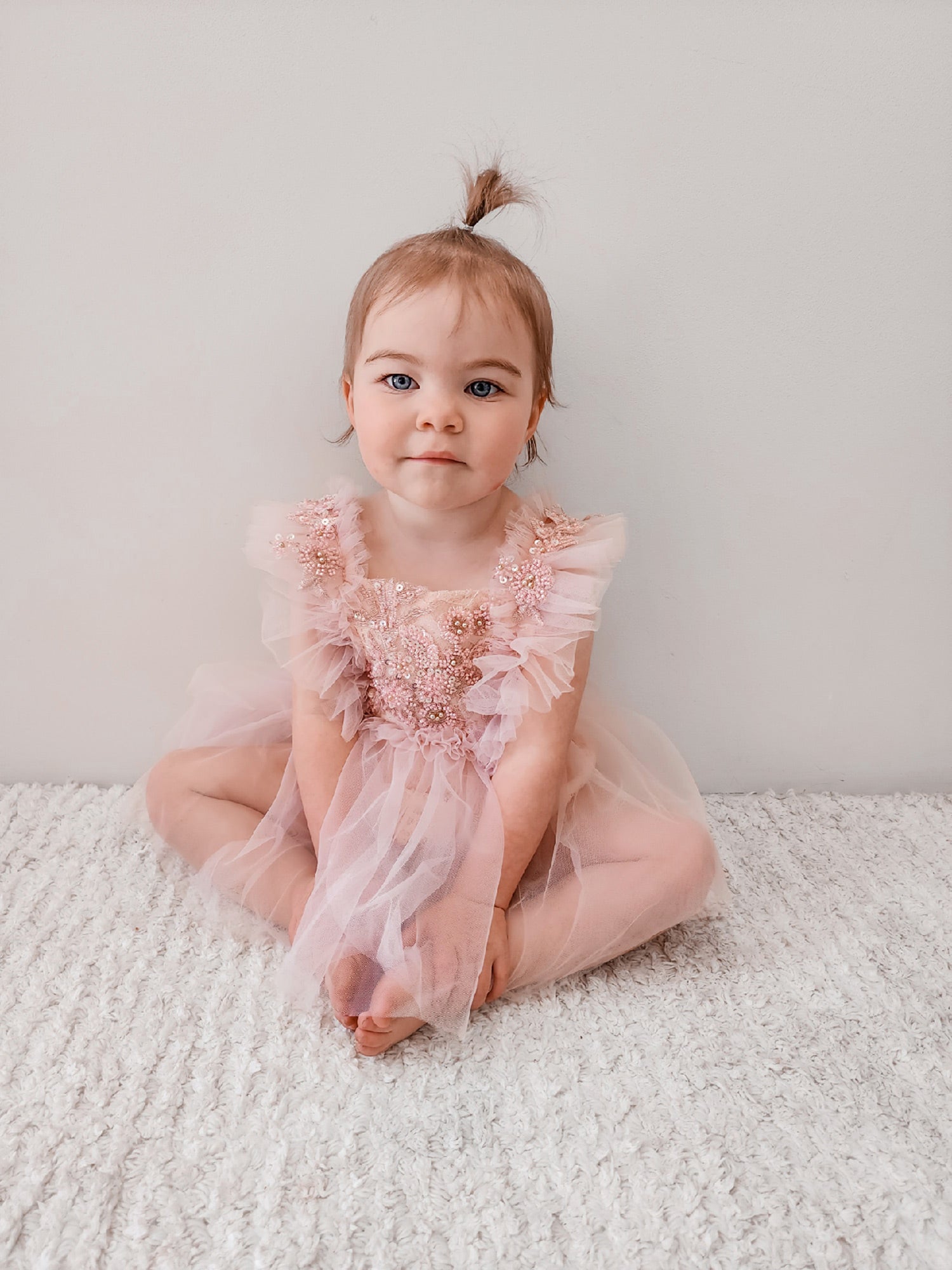 Baby Girl First Birthday Sequin Tutu Romper Dress, A Little Extra