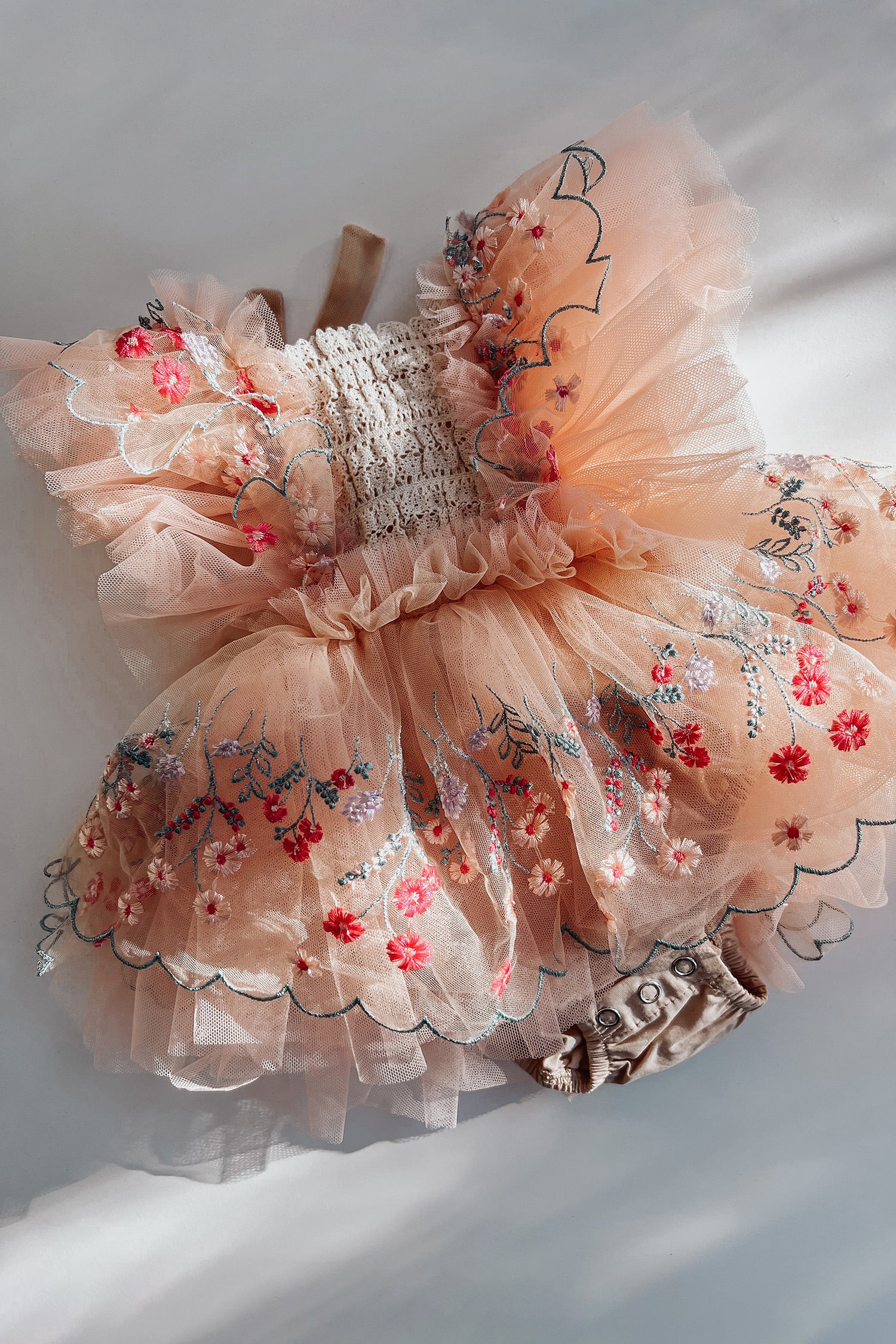 Pretty Me Baby Tulle Romper Dress - Peachy Pink – Before & Ever