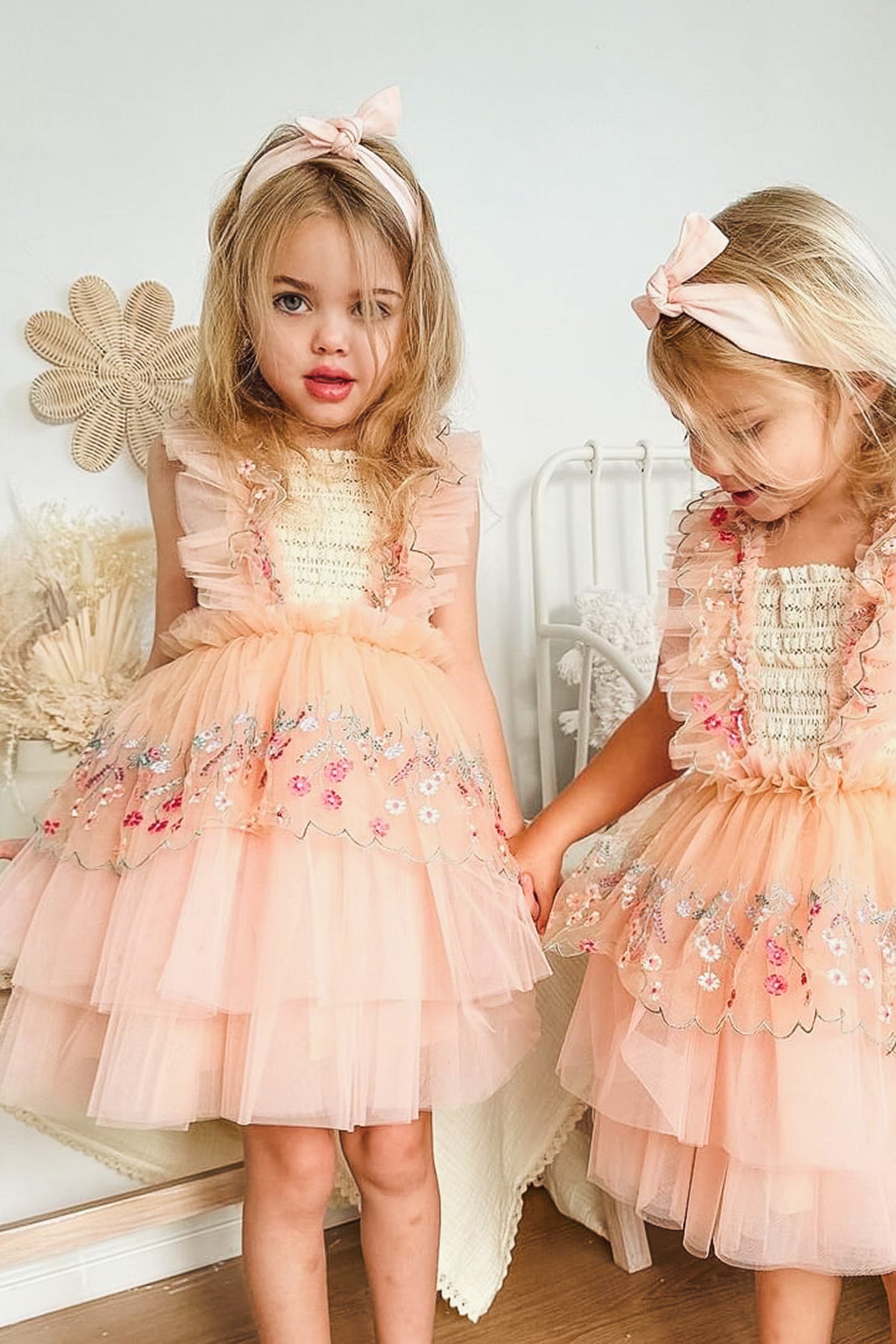 Pretty Me Baby Tulle Romper Dress - Peachy Pink – Before & Ever