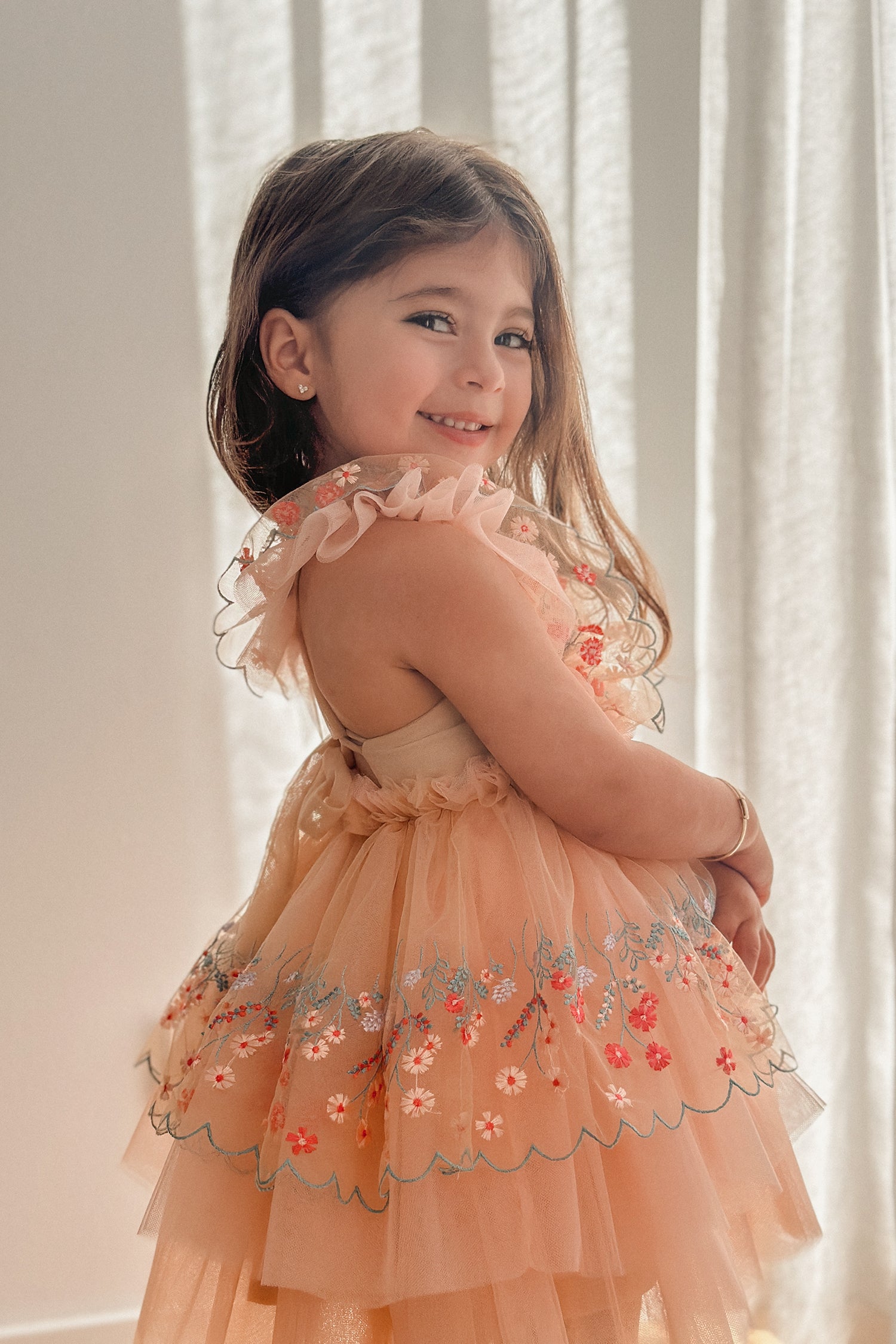 Pretty Me Baby Tulle Romper Dress - Peachy Pink – Before & Ever
