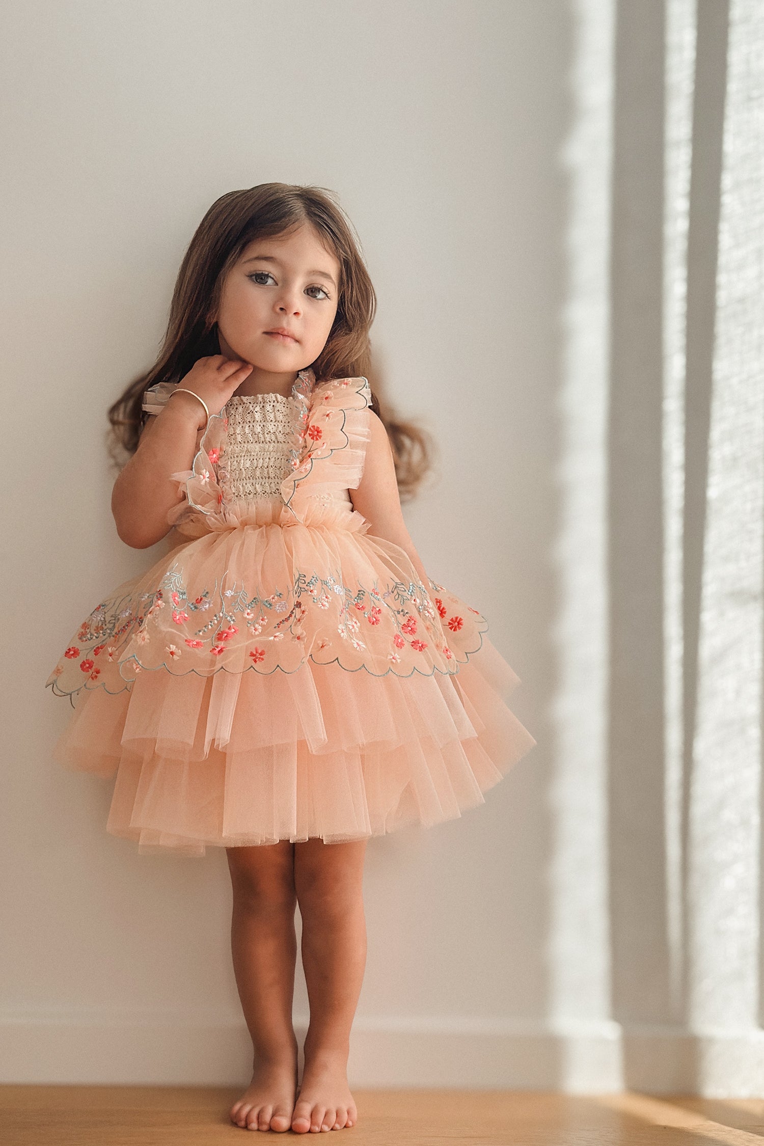 Pretty Me Baby Tulle Romper Dress - Peachy Pink – Before & Ever