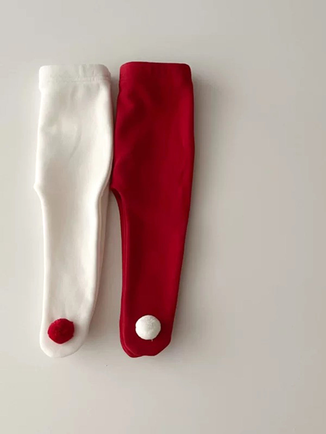Baby Rudolph Fleece Lined Leggings - White