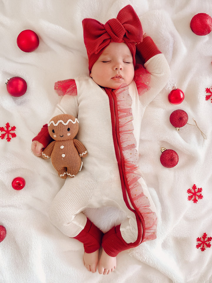 All I Wish - White & Red Onesie