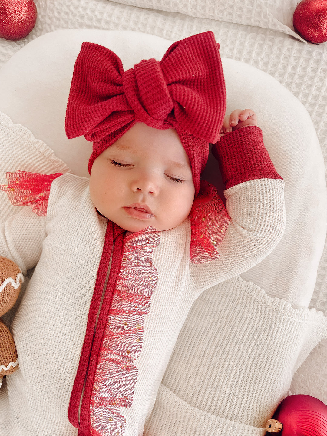 All I Wish - White & Red Onesie