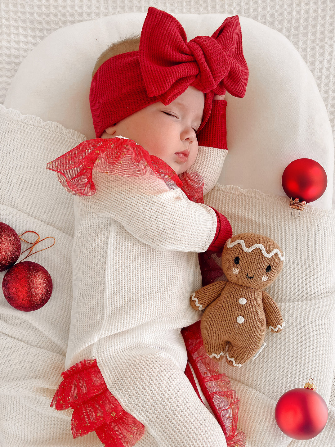 All I Wish - White & Red Onesie