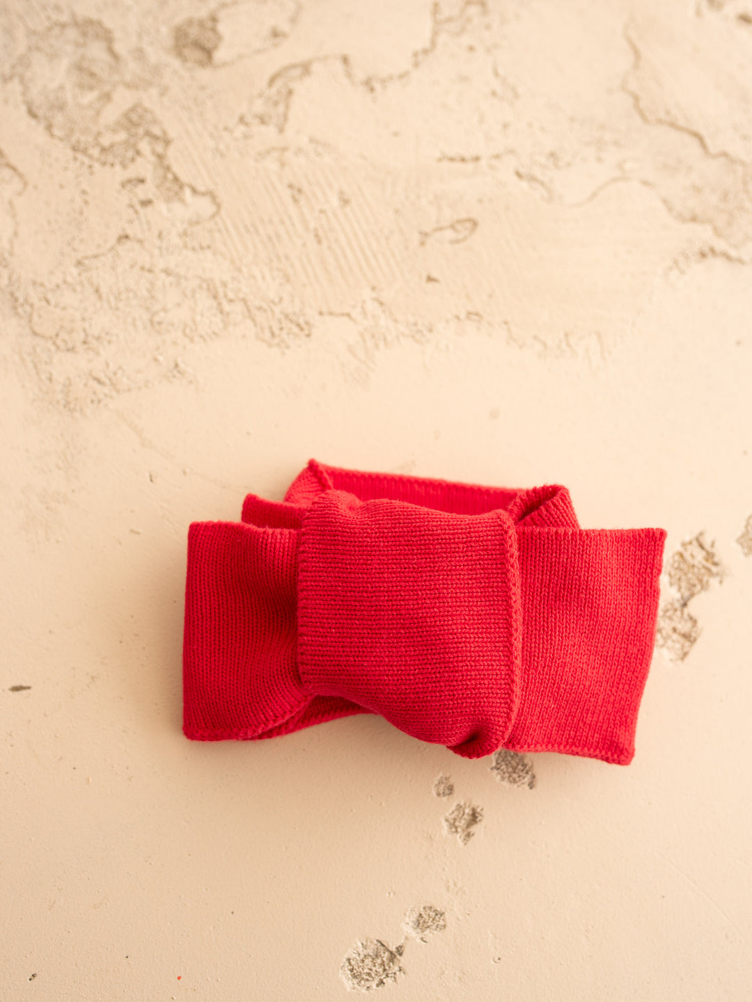 Pure - Knitted Oversized Topknot Headwrap Red