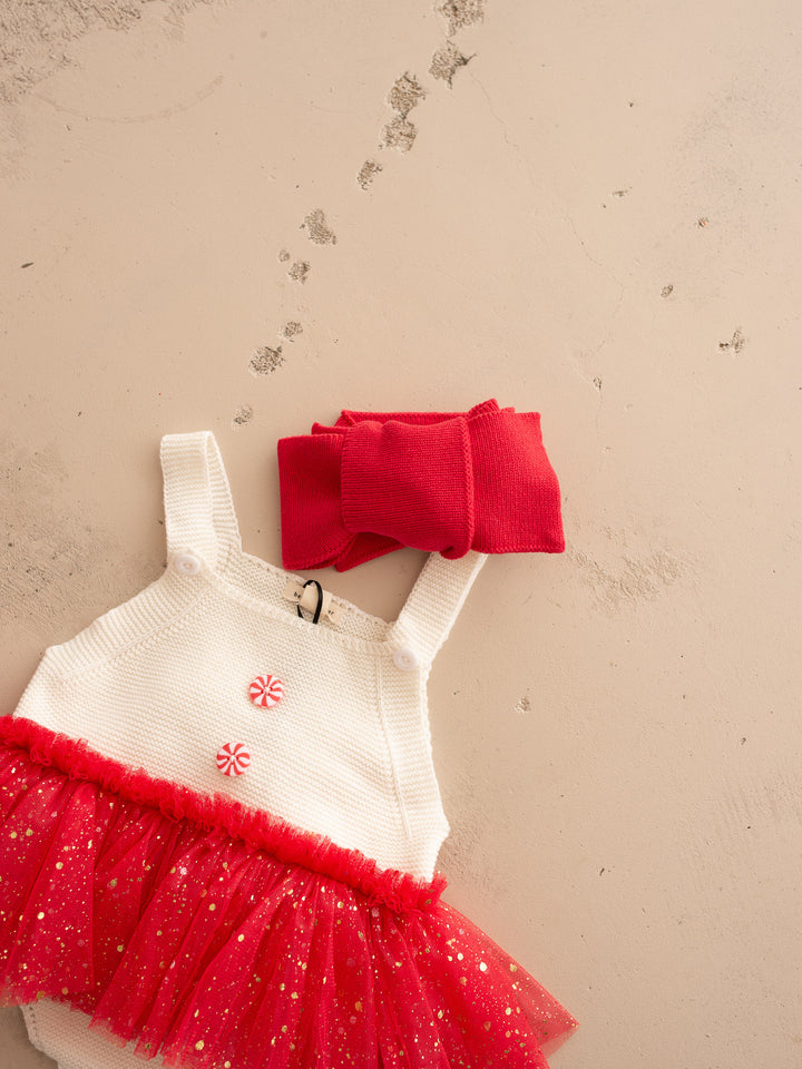 Pure - Knitted Oversized Topknot Headwrap Red
