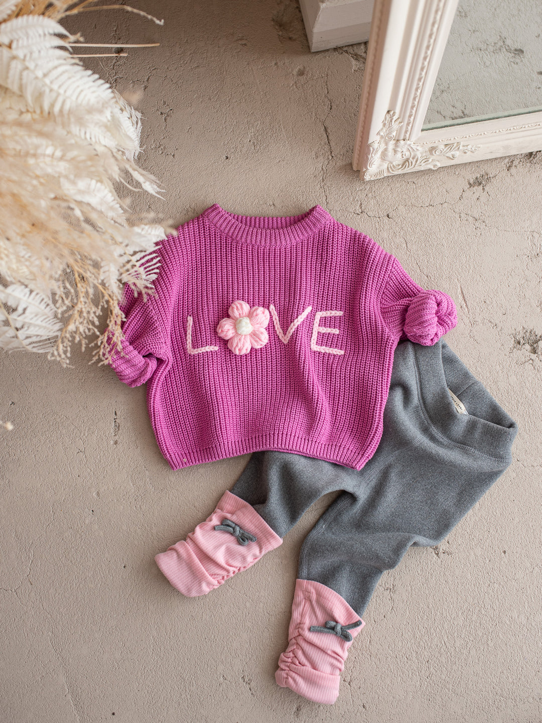 Love Sweater - Fuchsia