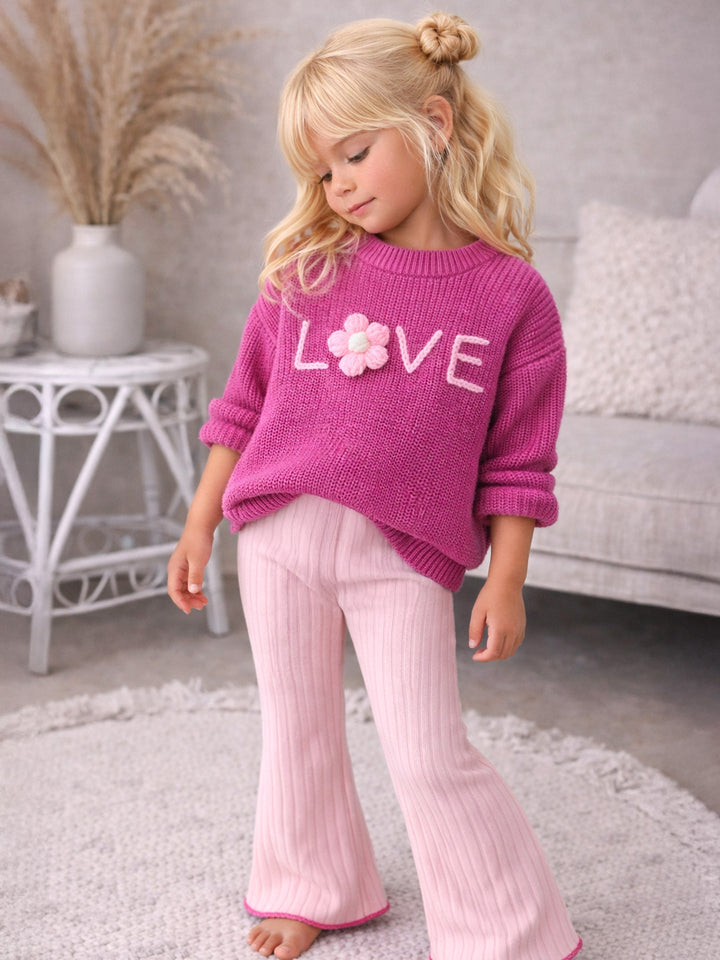 Love Sweater - Fuchsia