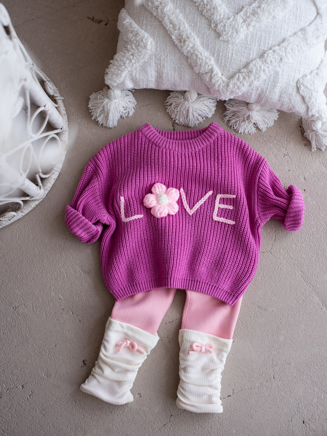 Love Sweater - Fuchsia