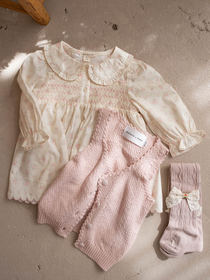 Arden Knit Vest - Soft Pink