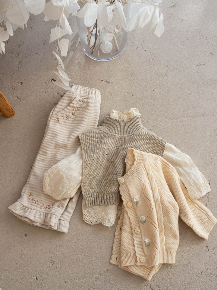 Elara Cord Pants - Oatmeal