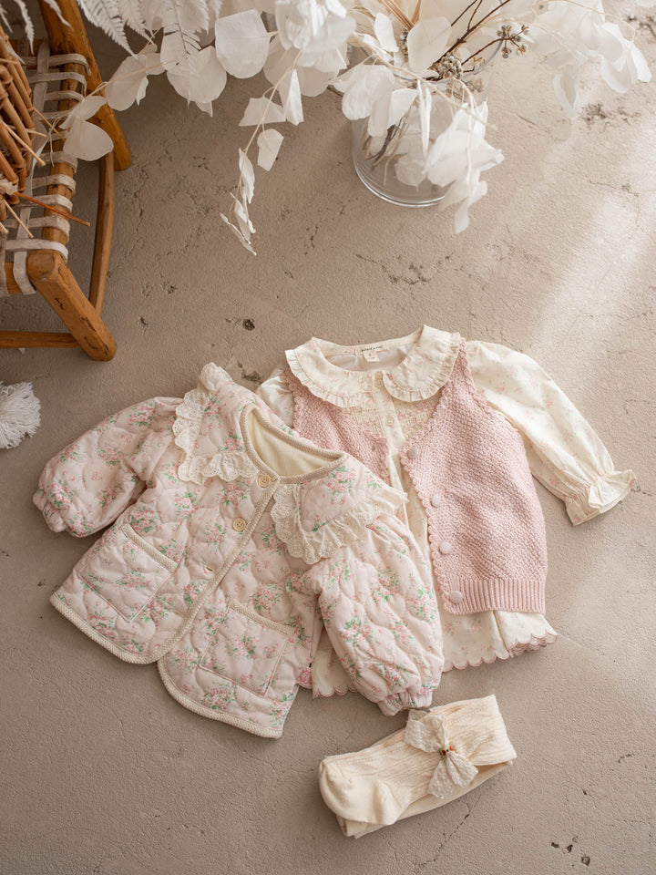 Arden Knit Vest - Soft Pink