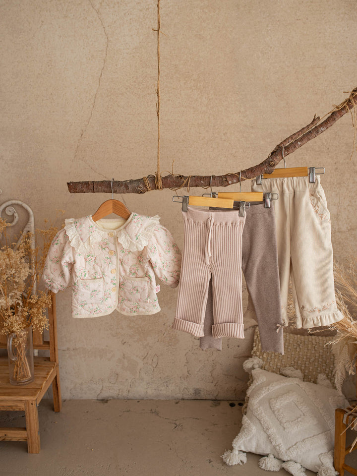 Elara Cord Pants - Oatmeal